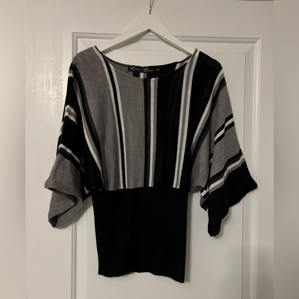 Black white and grey unique sweater